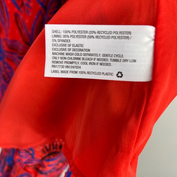 Alexis for Target Botanical Tie Dress Sz XL NWT - Picture 9 of 10